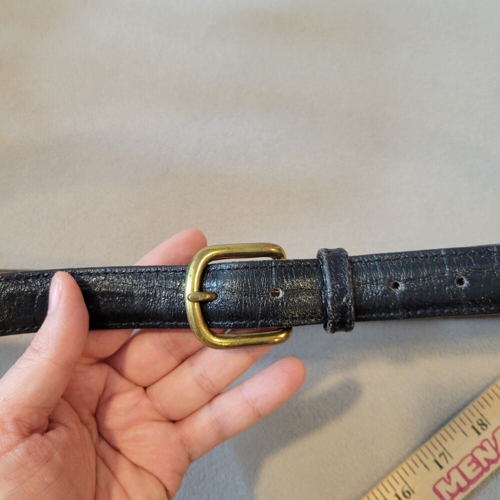 BILL BLASS black leather belt 40 (men) USA